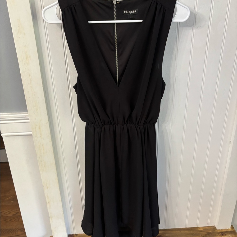 Express Black Backless Dress